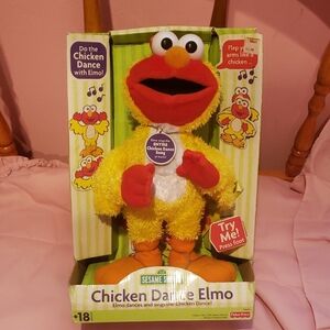 Sesame Street Chicken Dance Elmo In Box 2001 Children's Toy Fisher Price
